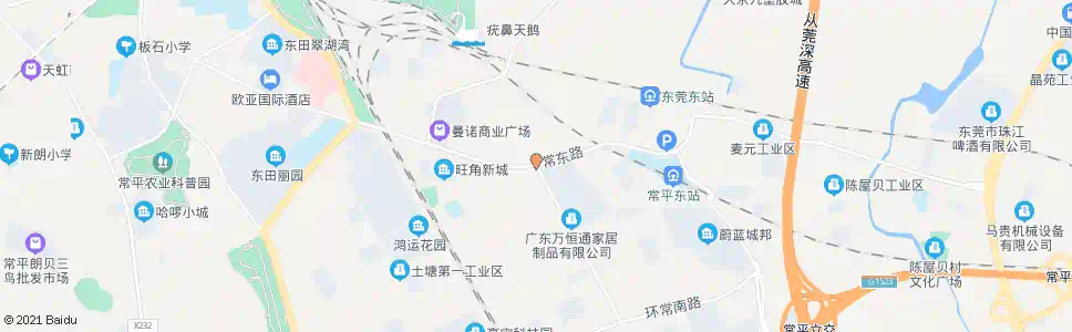 东莞王氏港建大道路口_公交站地图_东莞公交_妙搜公交查询2024