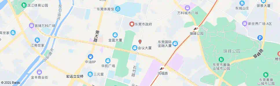 东莞行政中心东_公交站地图_东莞公交_妙搜公交查询2024