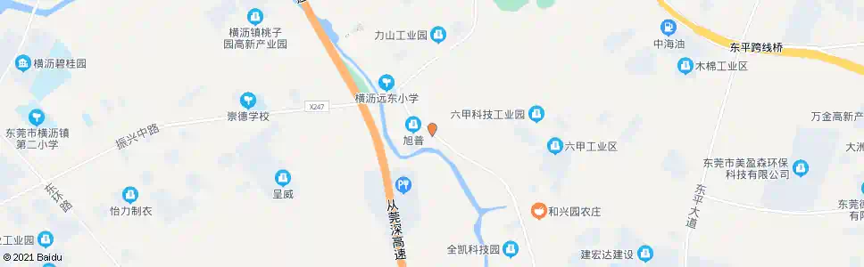 东莞六甲村_公交站地图_东莞公交_妙搜公交查询2024