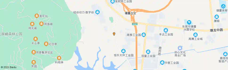 东莞龙背岭工业区_公交站地图_东莞公交_妙搜公交查询2024