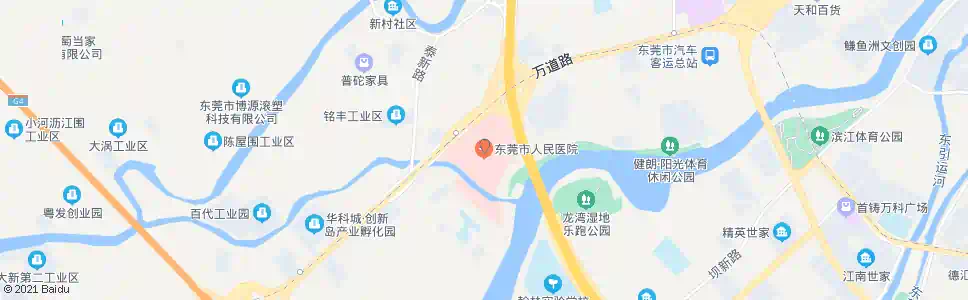 东莞新人民医院_公交站地图_东莞公交_妙搜公交查询2024