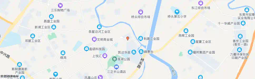 东莞桥鸿路_公交站地图_东莞公交_妙搜公交查询2024