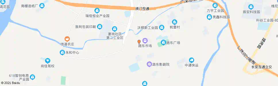 东莞蚝坦路口_公交站地图_东莞公交_妙搜公交查询2024