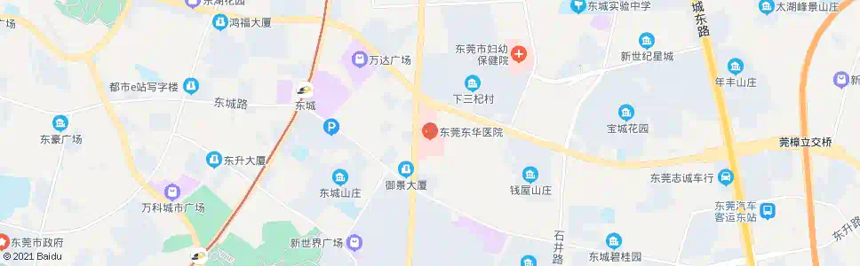 东莞东华医院_公交站地图_东莞公交_妙搜公交查询2024