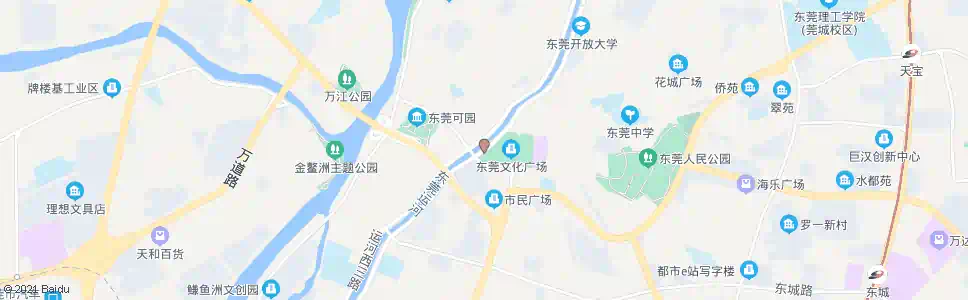 东莞文化广场西_公交站地图_东莞公交_妙搜公交查询2024