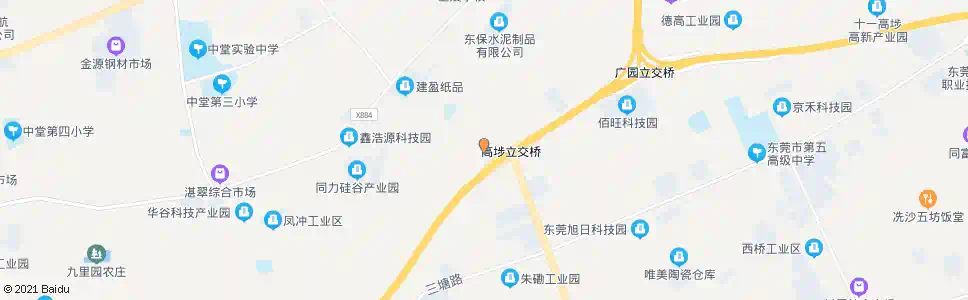 东莞新桥围村工业区_公交站地图_东莞公交_妙搜公交查询2024