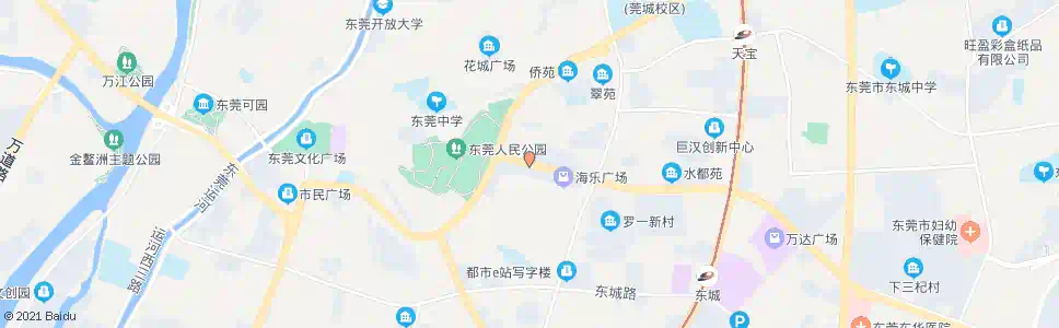 东莞东湖花园_公交站地图_东莞公交_妙搜公交查询2024