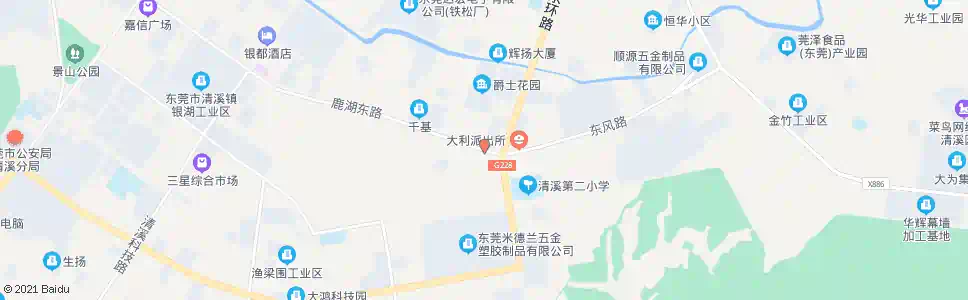 东莞大利市场_公交站地图_东莞公交_妙搜公交查询2024