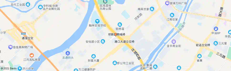 东莞坝新路口_公交站地图_东莞公交_妙搜公交查询2024