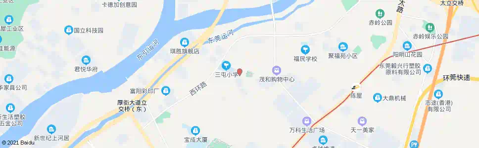 东莞三屯天桥_公交站地图_东莞公交_妙搜公交查询2024