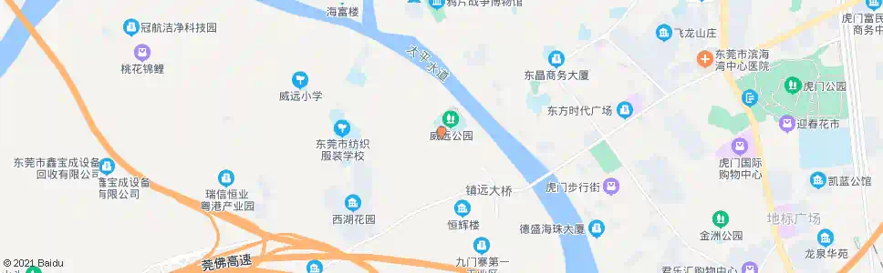 东莞威远循环岛_公交站地图_东莞公交_妙搜公交查询2024