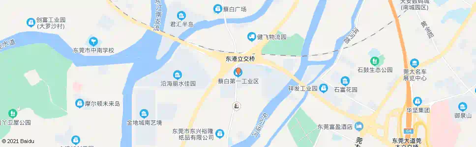 东莞蔡屋第一工业区_公交站地图_东莞公交_妙搜公交查询2024