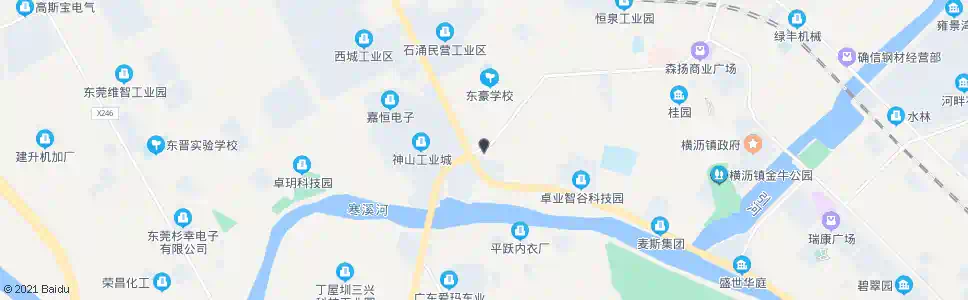 东莞宝莱公司_公交站地图_东莞公交_妙搜公交查询2024