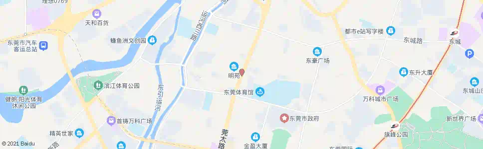 东莞东莞山庄_公交站地图_东莞公交_妙搜公交查询2024