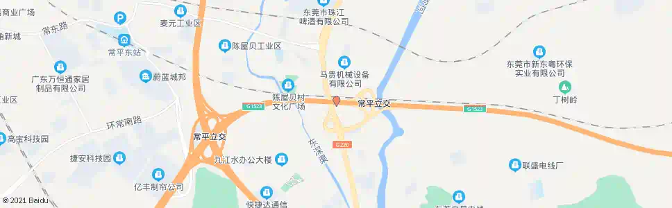 东莞陈屋贝油站_公交站地图_东莞公交_妙搜公交查询2024