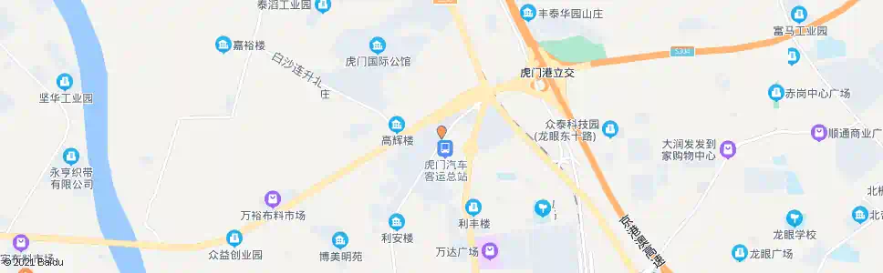 东莞虎门布料市场_公交站地图_东莞公交_妙搜公交查询2024