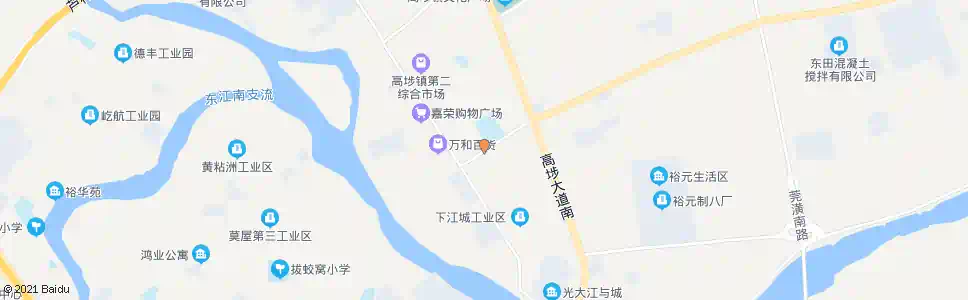 东莞高埗中心小学_公交站地图_东莞公交_妙搜公交查询2024