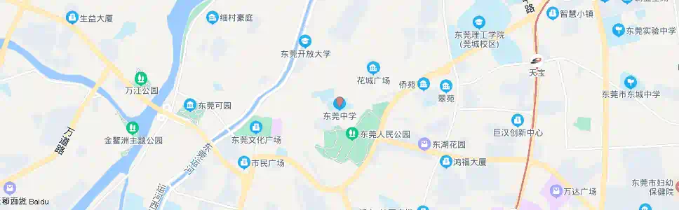 东莞东莞中学_公交站地图_东莞公交_妙搜公交查询2024