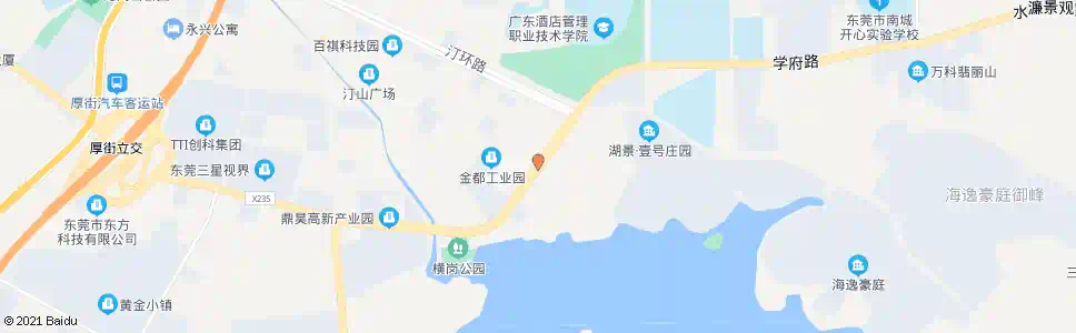 东莞环冈村委会_公交站地图_东莞公交_妙搜公交查询2024