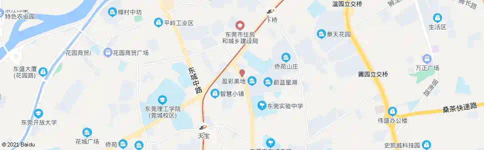 东莞盈彩美地_公交站地图_东莞公交_妙搜公交查询2024