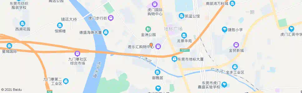 东莞金洲第二工业区_公交站地图_东莞公交_妙搜公交查询2024