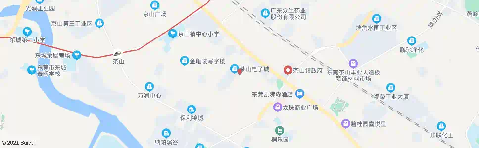 东莞横江电子城_公交站地图_东莞公交_妙搜公交查询2024