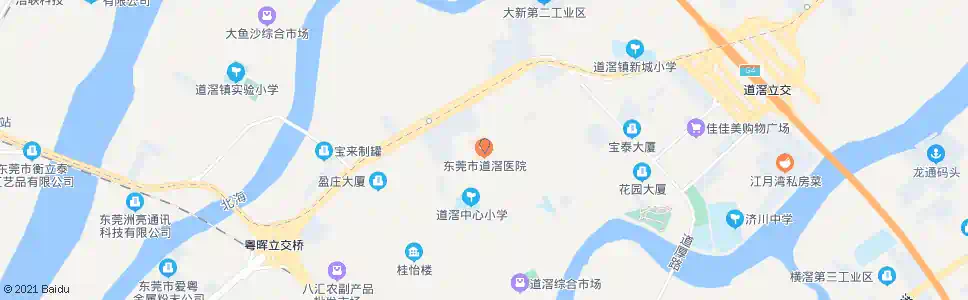 东莞道滘医院_公交站地图_东莞公交_妙搜公交查询2024