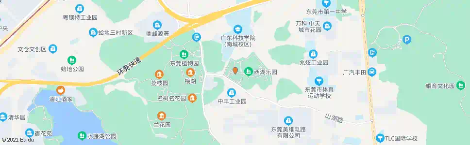 东莞西湖酒店_公交站地图_东莞公交_妙搜公交查询2024