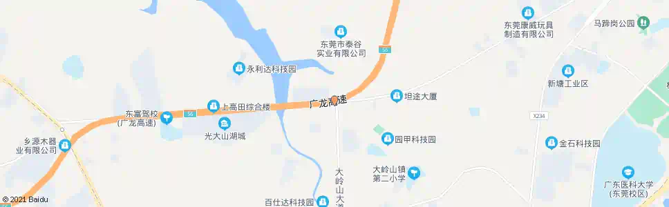 东莞大岭山物流_公交站地图_东莞公交_妙搜公交查询2024