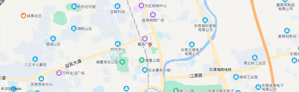 东莞花园街路口_公交站地图_东莞公交_妙搜公交查询2024