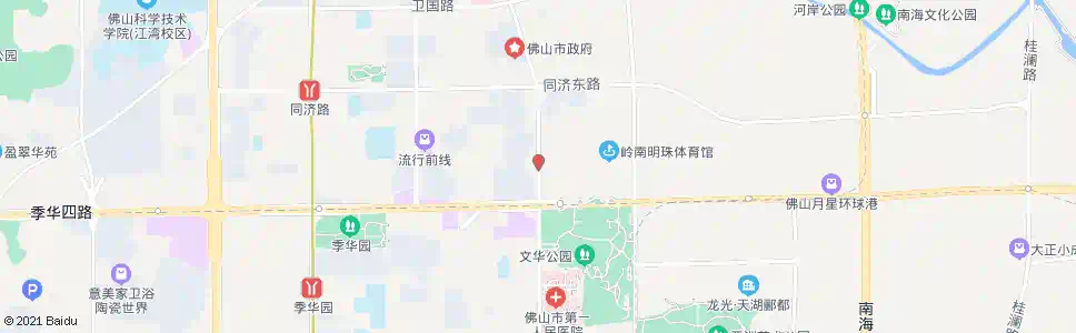 佛山明珠体育馆西门_公交站地图_佛山公交_妙搜公交查询2024