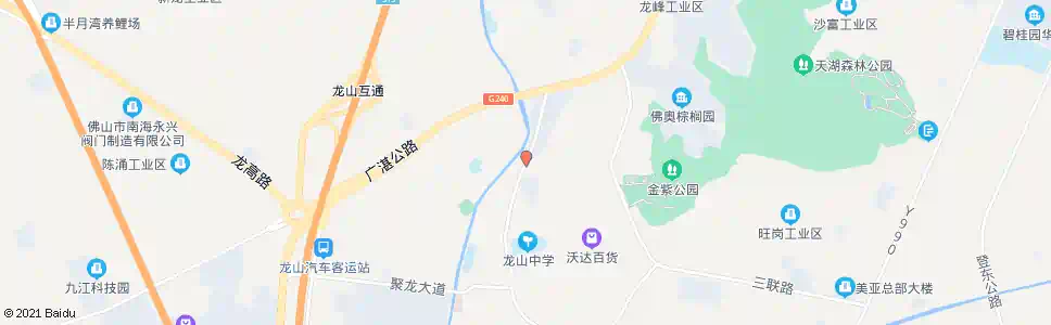 佛山龙山材料城_公交站地图_佛山公交_妙搜公交查询2024