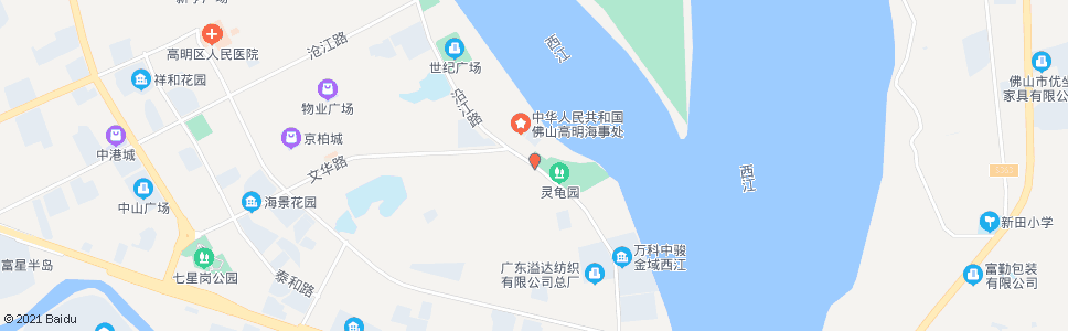 佛山客运港(灵龟公园)_公交站地图_佛山公交_妙搜公交查询2024