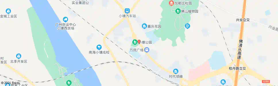 佛山小塘公园_公交站地图_佛山公交_妙搜公交查询2024