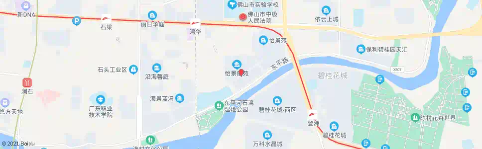 佛山怡景丽苑_公交站地图_佛山公交_妙搜公交查询2024