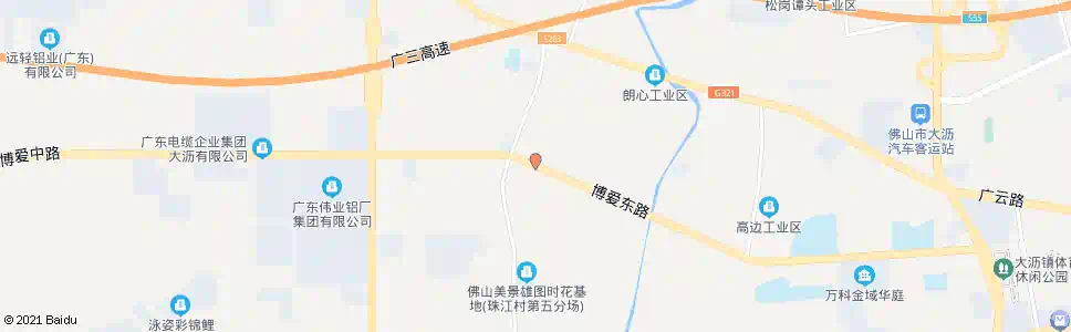 佛山博爱贤谭路口_公交站地图_佛山公交_妙搜公交查询2024