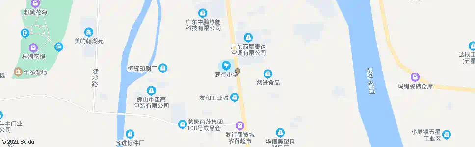 佛山罗行小学_公交站地图_佛山公交_妙搜公交查询2024