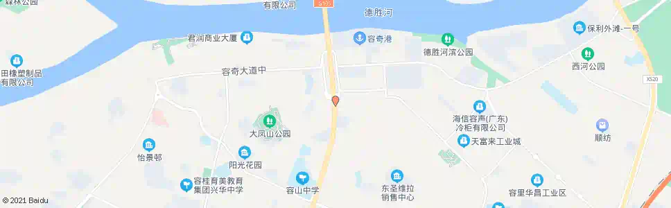 佛山容奇大桥南(桥东路口)_公交站地图_佛山公交_妙搜公交查询2024