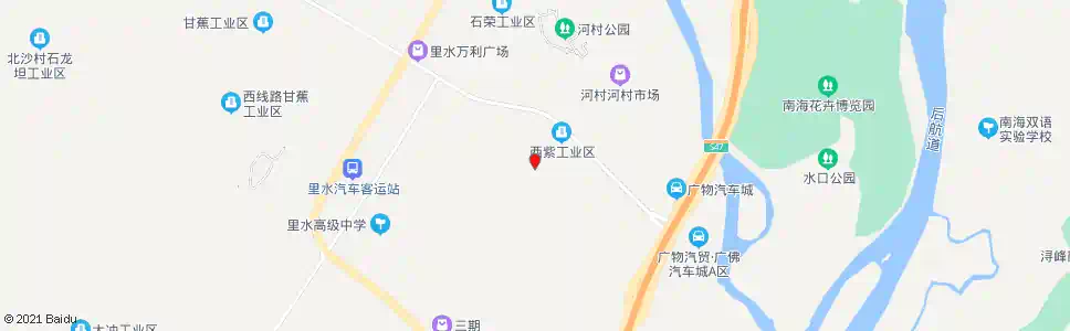 佛山江边村_公交站地图_佛山公交_妙搜公交查询2024