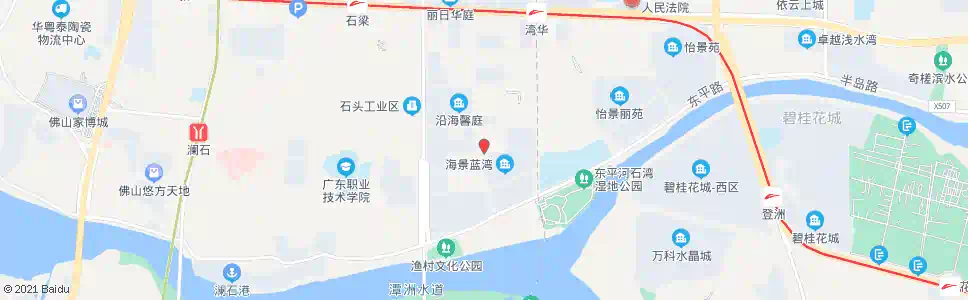 佛山新明路口_公交站地图_佛山公交_妙搜公交查询2024