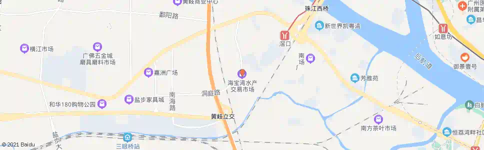 佛山海宝湾水产市场_公交站地图_佛山公交_妙搜公交查询2024