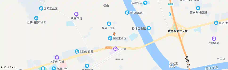 佛山桑麻丰沙_公交站地图_佛山公交_妙搜公交查询2024