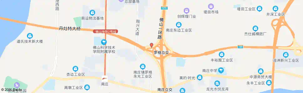 佛山下何家村_公交站地图_佛山公交_妙搜公交查询2024