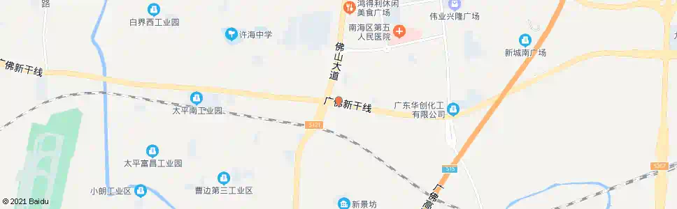 佛山广佛钟边路口_公交站地图_佛山公交_妙搜公交查询2024