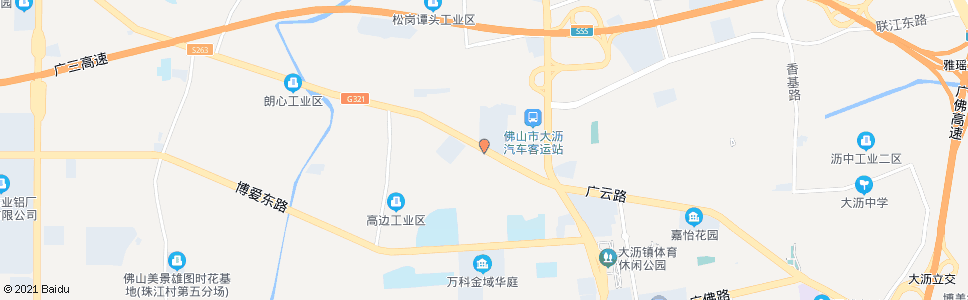 佛山综合市场(大沥车站)_公交站地图_佛山公交_妙搜公交查询2024