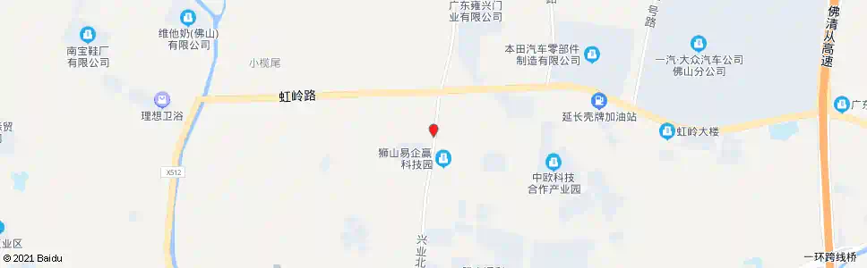 佛山虹岭路口_公交站地图_佛山公交_妙搜公交查询2024