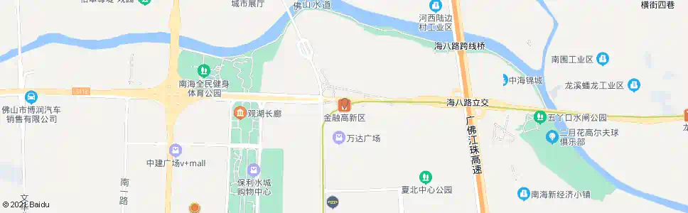 佛山地铁金融高新区站_公交站地图_佛山公交_妙搜公交查询2024