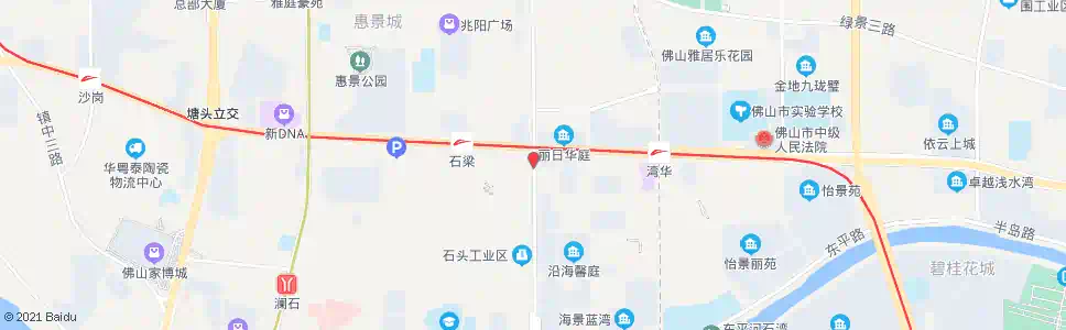 佛山石梁东_公交站地图_佛山公交_妙搜公交查询2024