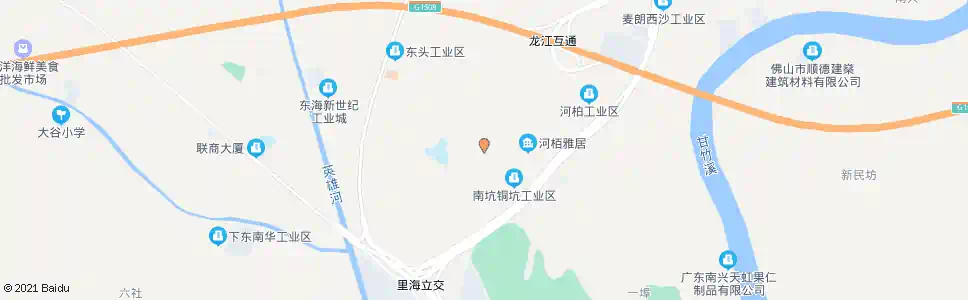 佛山东头工业区_公交站地图_佛山公交_妙搜公交查询2024