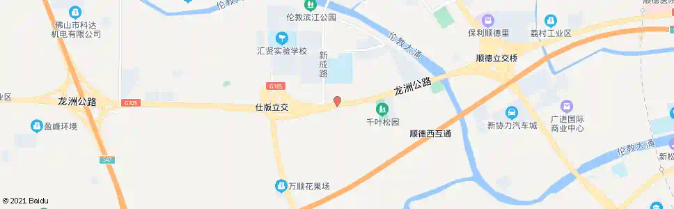 佛山龙洲路新城路口_公交站地图_佛山公交_妙搜公交查询2024